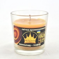 Арома-свічка в склянці (D-65-79 х 83 мм) 30 год "Тоффі"
