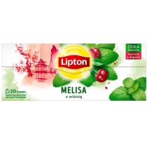 Чай пакетований зелений Lipton "Cherry lemonbalm" 20 пакетиків