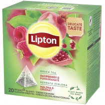 Чай пакетований зелений Lipton "Raspberry&pomegran" 20 пакетиків