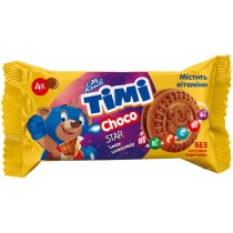 Печиво-сендвіч "Timi choco star" зі смаком шоколаду 54 г