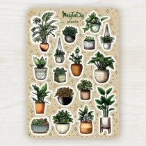 Стікер лист з наклейками "MriyTaDiy, модель "Plants"