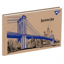 Альбом для малювання  А4 "Bridge", 20 арк., склейка, білила  крафт, YES