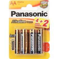 Батарейка PANASONIC LR6 Alkaline Power 1x(4+2) шт