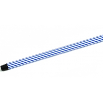 Ручка для швабри Eco Fabric, прогумована, 120см*0,23мм, блакитно-біла