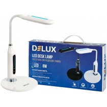 Лампа настільна світлодіодна DELUX TF-510 8 Вт LED 3000K-4000K-6000K білий