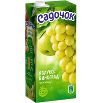 Нектар Садочок Яблуко-Виноград білий, 0.95л