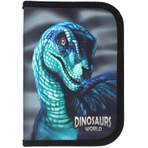 Пенал 1-яр.,пустий,"Dinosaurs World", 210/70D PL, 23002С, CLASS