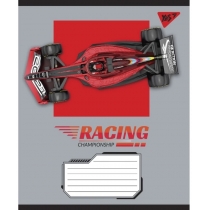 Зошит 24 аркушів, лінія, "Racing championship"