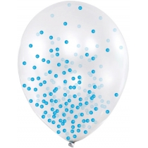 Кульки повітряні

з блакитним конфетті, 6 шт.
