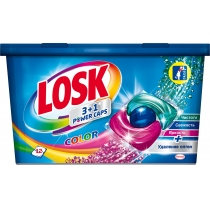 Капсули для прання тріо Losk для кольорового прання 12 шт
