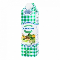 Молоко "Селянське" , Родинне 950 г 1,5 % жирність