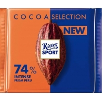 Шоколад чорний Ritter Sport Перу 74% 100г