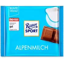 Шоколад молочний Ritter Sport з альпійським молоком 100 г