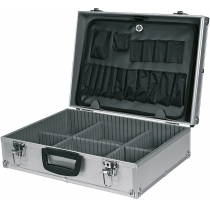 Кейс для інструменту TOPEX, алюмінієвий, 6 регульованих перегородок, 45х15х32 см
