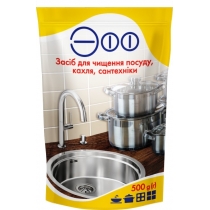 Засіб для чищення та санобробки посуду , кахеля, сантехники, ЭФФ, 500 г в Дой-паке