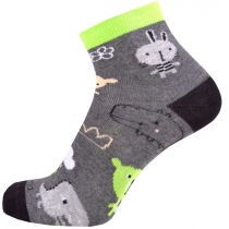 Шкарпетки дитячі демісезонні бавовняні DUNA 4279; 2022; темно-сірий