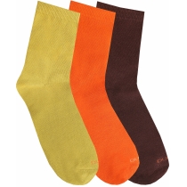 Набір шкарпеток жіночих демісезонних з 3-х пар, із бавовни DUNA 1066; 23-25; оливковий