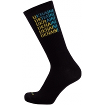 Шкарпетки демісезонні бавовняні "Україна", патріотична колекція DUNA 3358; 21-23; чорний