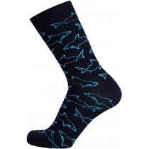 Шкарпетки чоловічі демісезонні, бавовняні "Акули"  DUNA 7041; 27-29; темно-синій
