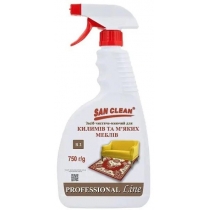 Засіб для чищення килимів та меблів ТМ San clean PROF 750мл з розпилювачем