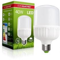 Лампа EUROELECTRIC LED надпотужна Plastic 40W E27 6500K (40)