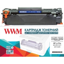 Картридж для HP LaserJet Pro M125a, M125nw WWM 83A  Black CF283A-WWM