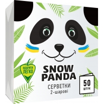 Серветки ТМ Сніжна панда 24*24 білі 2 ш 50шт 60200501