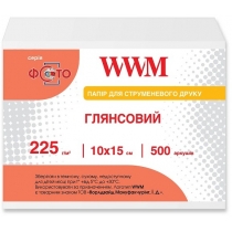 Фотопапір WWM глянсовий 225г/м кв, 10см x 15см, 500арк (G225.F500)