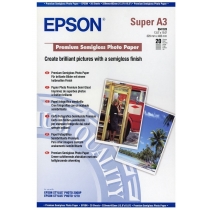 Фотопапір Epson Premium Semigloss Photo Paper 250Г/м кв, A3+, 20л