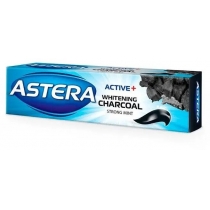 Зубна паста Astera  Active + Whitening Charcoal (Відбілююча з активованим вугіллям) 110 гр.