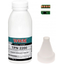 Тонер+авточіп WWM для Pantum M6500/M6607, P2200/2500 бутль 90г Black (TC-PC-211RB-WWM) с лейкой