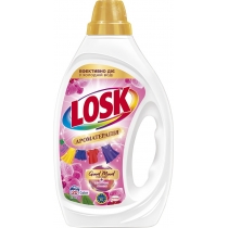 Гель для прання ТМ ТМ Losk для кольорових тканин Ефірні масла та аромат Малазійської квітки, 0.9л