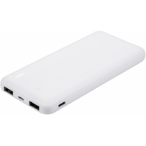 Мобільна батарея (Power Bank) Optima 4119, 10 000 mAh, 2*USB output, 5V 2A, колір білий
