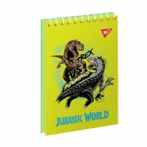 Зошит для записів YES А7/80 од.спіраль Jurassic World