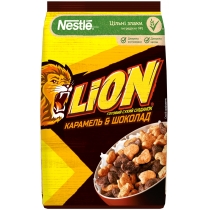 Готовий сухий сніданок LION пластівці 210г.