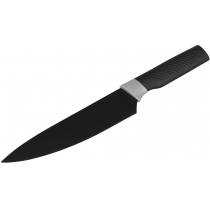 Кухонний ніж кухарський Ardesto Black Mars, 20см, нержавіюча сталь, пластик, чорний
