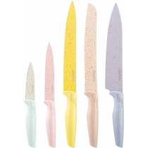Набір ножів Ardesto Fresh, 5 предметів, нержавіюча сталь, пластик
