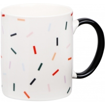 Чашка Ardesto Stripes, 340мл, порцеляна, багатокольоровий