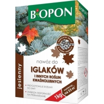 Добриво гранульоване осіннє для хвойних рослин ТМ Biopon, 1кг