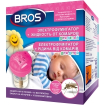 Інсектицидний засіб Електрофумігатор+рідина в комарів для дітей 60ночей ТМ Bros