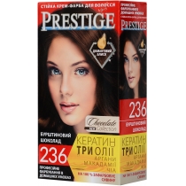 Крем-фарба №236 для волосся vip`s Prestige Янтарний шоколад  100мл