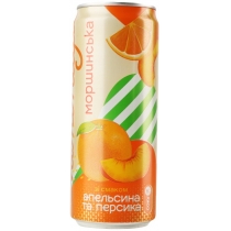Напій Моршинська Лимонада, апельсин та персик 0,33, ж/б