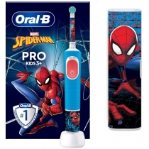 Електрична зубна щітка ТМ Oral-B Pro Kids (3+років) D103.413.2KX Spiderman типу 3708+дорожній чохол