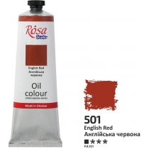Фарба олійна, Англійська червона, 100мл, ROSA Studio