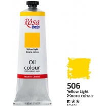 Фарба олійна, Жовта світла, 100мл, ROSA Studio