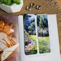 Закладка для книг MriyTaDiy, art bm-02, модель "Квіткове подвір'я"