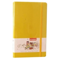 Блокнот у крапку BULLETJOURNAL, Жовтий, 140 г/м2, 13х21 см, 64 л, білий папір, Bruynzeel