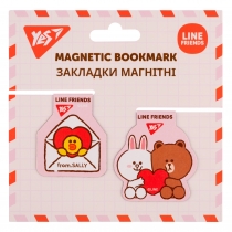 Закладки магнітні YES Line Friends, 2шт.