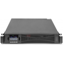 Джерело безперебійного живлення DIGITUS 1000VA/1000W, RTU2, LCD, RJ45, RS232, USB, 8xC13