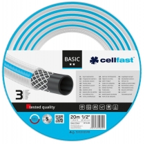 Шланг садовий Cellfast BASIC 1/2" 20м 3 шари до 25бар -20…+60°C